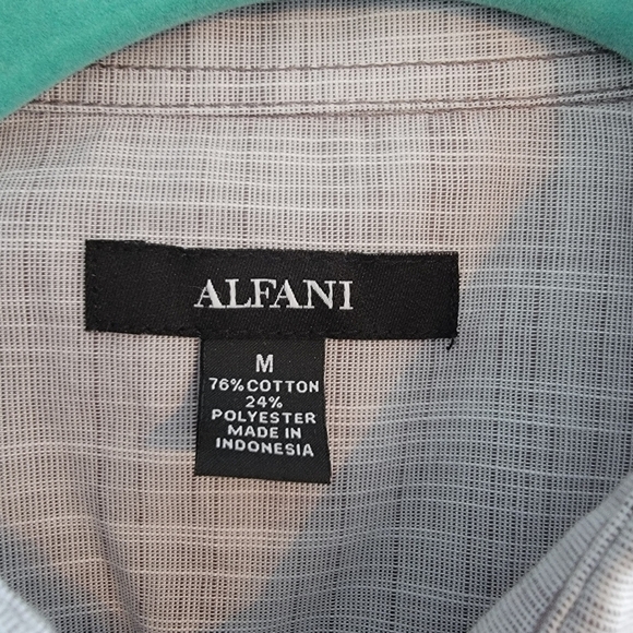 Alfani Chambray Gray casual long sleeve - Picture 3 of 3